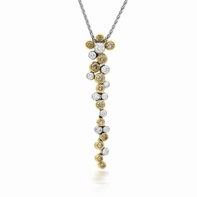 Picchiotti 18ct Gold 3.70ct Diamond Drop Necklace D