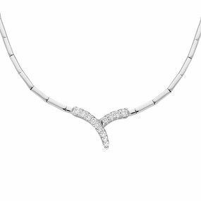 Picchiotti 18ct White Gold 0.35ct Diamond Link Necklace D