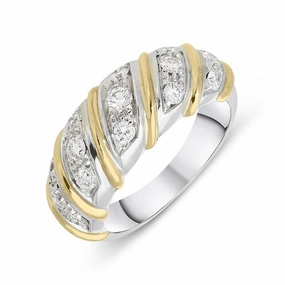 Picchiotti 18ct White Gold 0.65ct Diamond Twist Ring