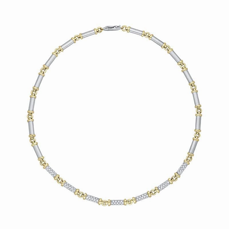 Picchiotti 18ct White Gold 0.92ct Diamond Link Necklace