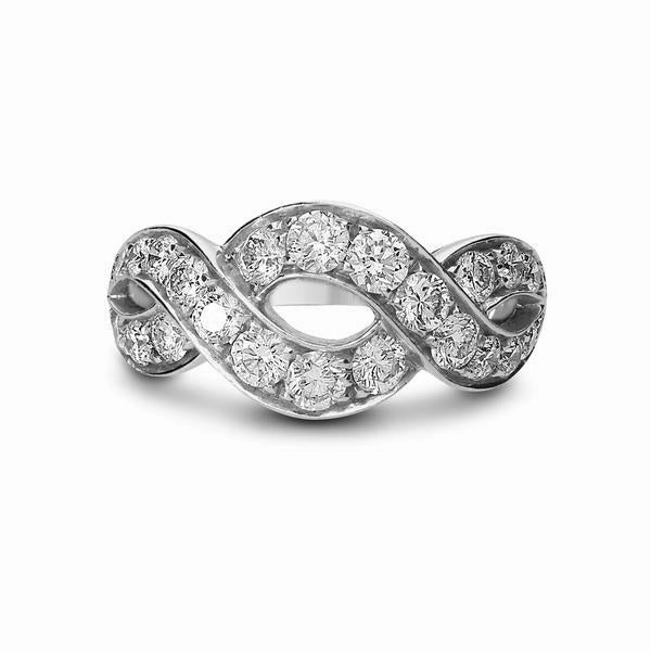 Picchiotti 18ct White Gold 1.64ct Diamond Twist Ring
