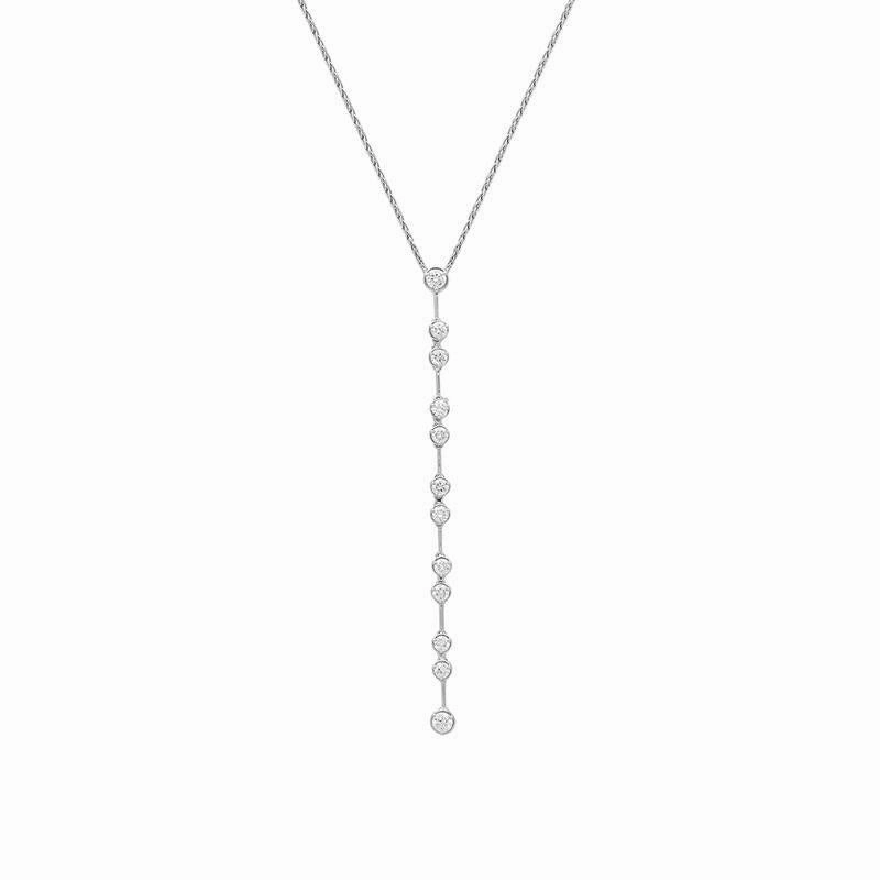 Picchiotti 18ct White Gold 1.73ct Diamond Drop Necklace D
