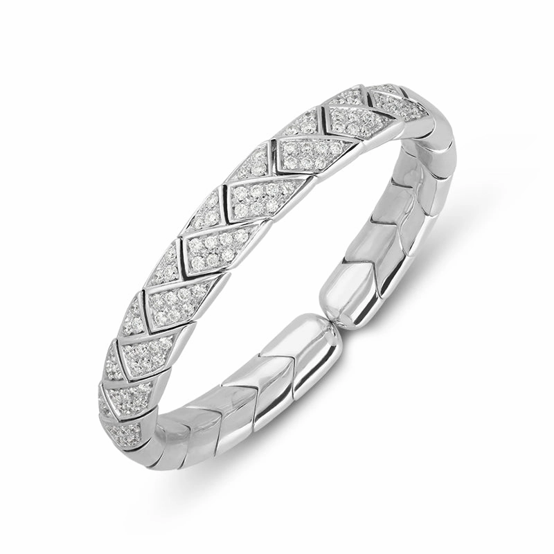 Picchiotti 18ct White Gold 1.88ct Diamond Bangle