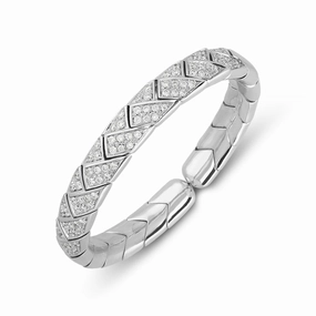 Picchiotti 18ct White Gold 1.88ct Diamond Bangle