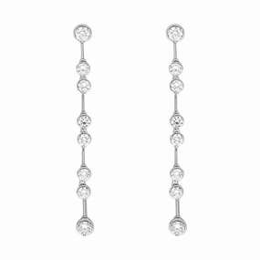 Picchiotti 18ct White Gold 2.45ct Diamond Drop Earrings D