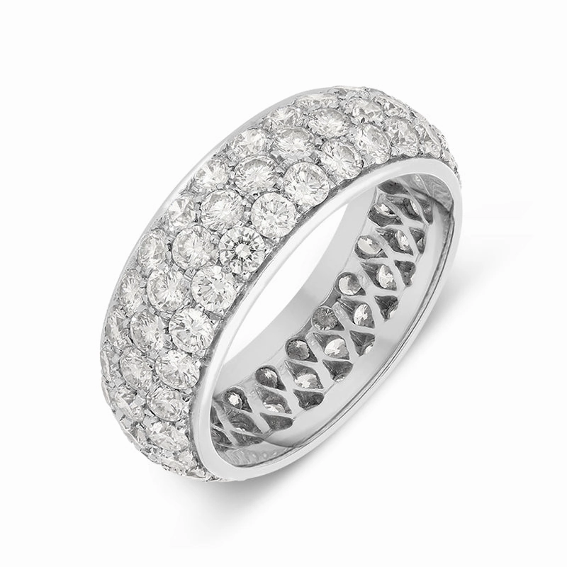 Picchiotti 18ct White Gold 3.00ct Diamond Full Eternity Ring D