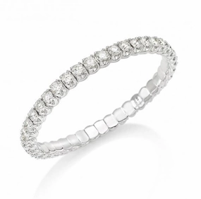 Picchiotti Xpandable 18ct White Gold 10.92ct Diamond Tennis Bracelet