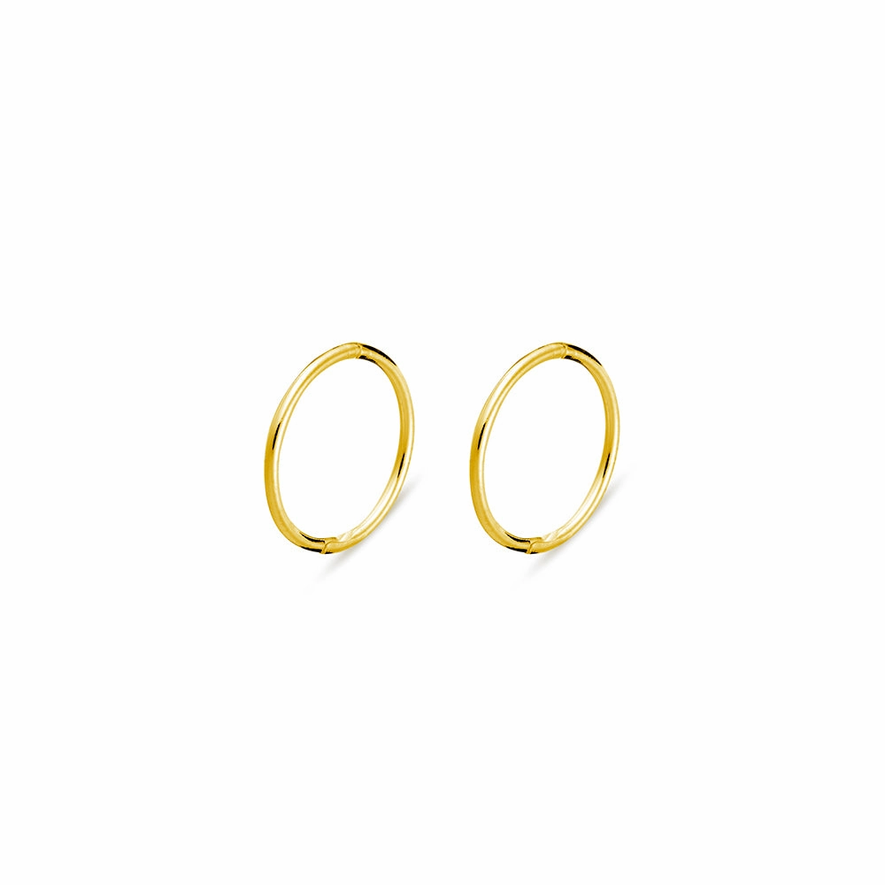 Plain Gold Plated Hinged Plain Sleepers