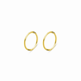 Plain Gold Plated Hinged Plain Sleepers