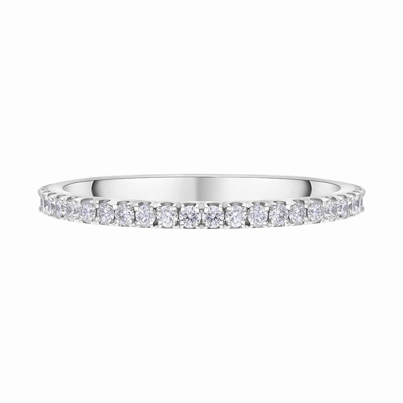 Platinum 0.30ct Diamond Brilliant Cut 3/4 Eternity Ring D