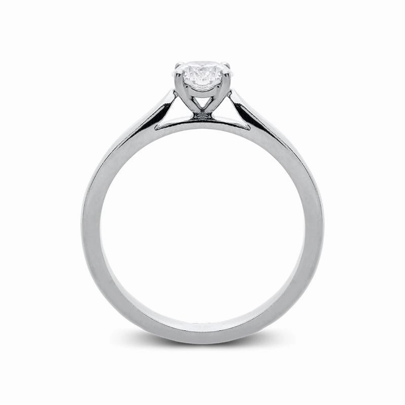Platinum 0.51ct Diamond Brilliant Cut Solitaire Ring