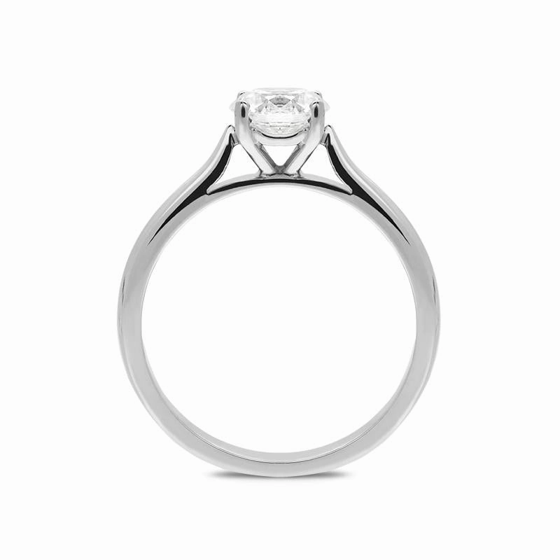 Platinum 0.72ct Diamond Brilliant Cut Solitaire Ring