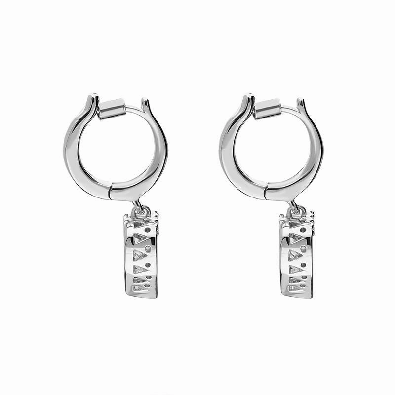 Ponte Vecchio 18ct White Gold 0.26ct Diamond Heart Drop Earrings