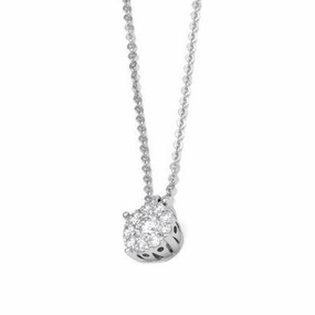 Ponte Vecchio Artemide 18ct White Gold 0.43ct Diamond Necklace