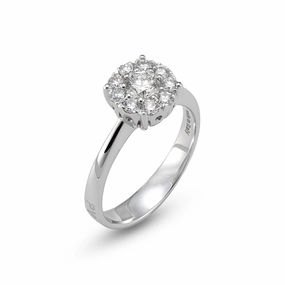 Ponte Vecchio Artemide 18ct White Gold 0.65ct Diamond Cluster Ring