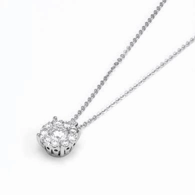 Ponte Vecchio Artemide 18ct White Gold 0.65ct Diamond Necklace