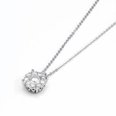 Ponte Vecchio Artemide 18ct White Gold 0.65ct Diamond Necklace
