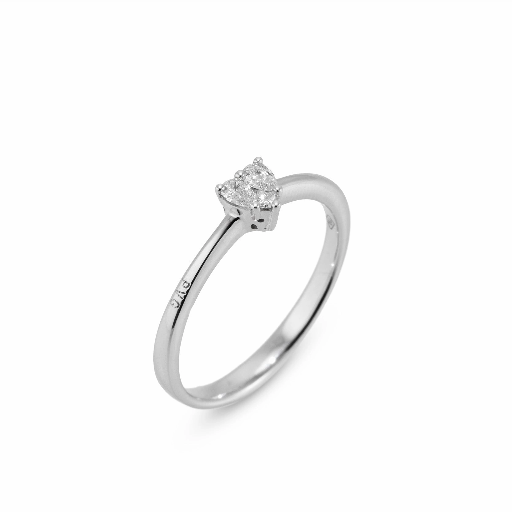 Ponte Vecchio Benvenuto 18ct White Gold 0.15ct Diamond Ring