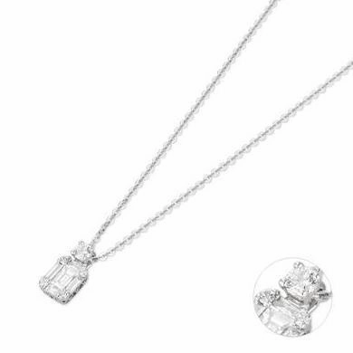 Ponte Vecchio Benvenuto 18ct White Gold 0.27ct Diamond Necklace