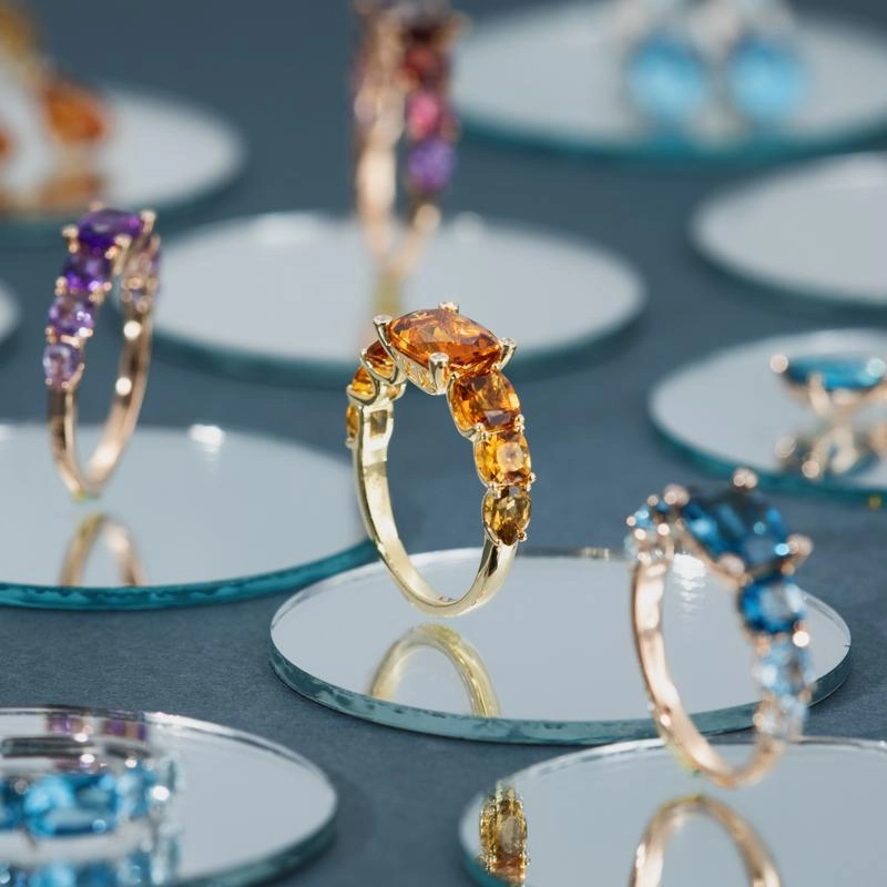 Ponte Vecchio Iris 18ct Yellow Gold 3.70ct Citrine Diamond Ring