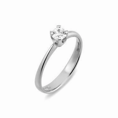 Ponte Vecchio Love Promise 18ct White Gold 0.30ct Diamond Solitaire Ring