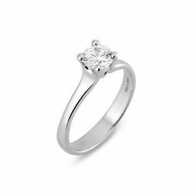 Ponte Vecchio Love Promise 18ct White Gold 0.50ct Diamond Solitaire Ring