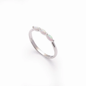 Ring - 3 White Opalite