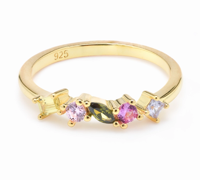 Ring - Multicoloured CZ