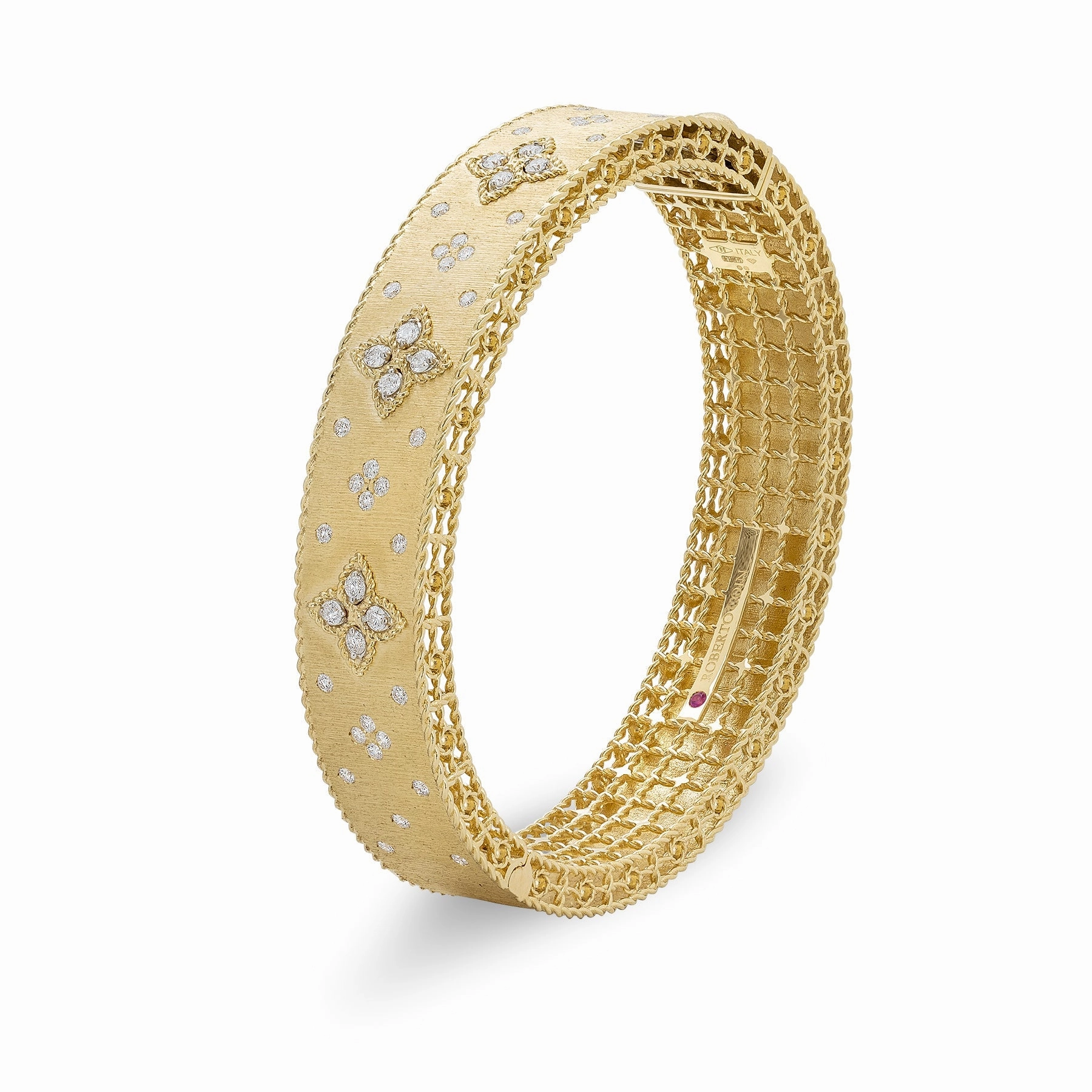 Roberto Coin Venetian Princess 18ct Yellow Gold Diamond Bangle