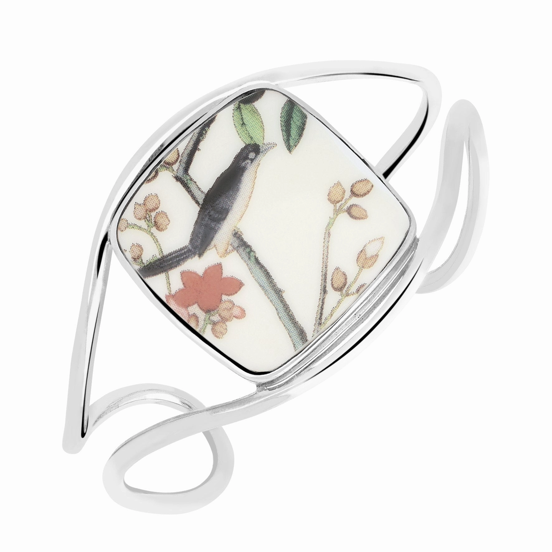 Royal Crown Derby Chatsworth Creme Cushion Bangle D