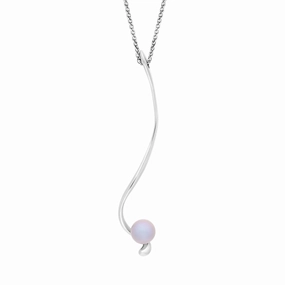 Sarah Jordan Sterling Silver Freshwater Pearl Swirls And Pearls Ringlet Necklace D