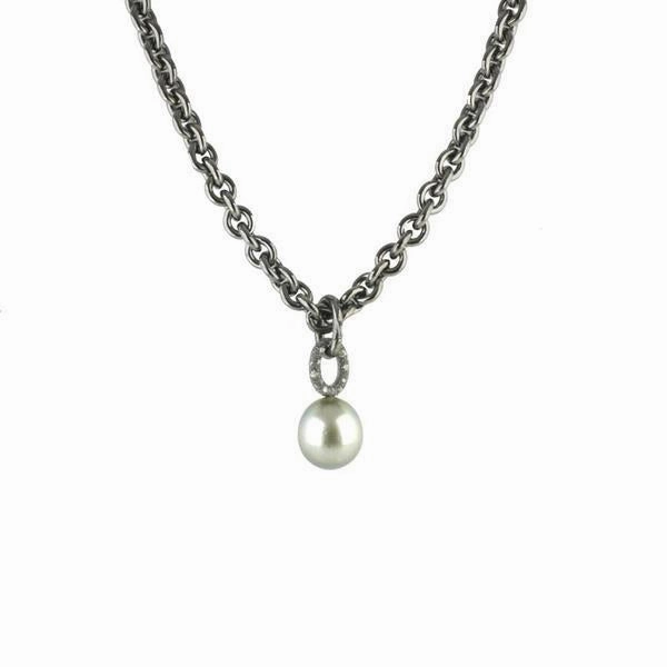 Schoeffel Catwalk Sterling Silver Pearl Diamond Necklace