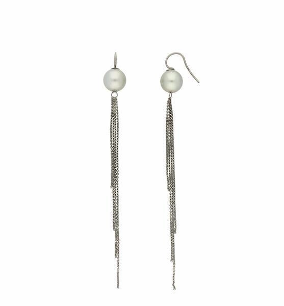 Schoeffel Creative Silver Pearl 11-12mm Drop Earrings