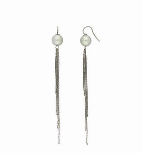 Schoeffel Creative Silver Pearl 11-12mm Drop Earrings