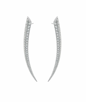 Shaun Leane 18ct White Gold 3.5 Carat Diamond Sabre Earrings