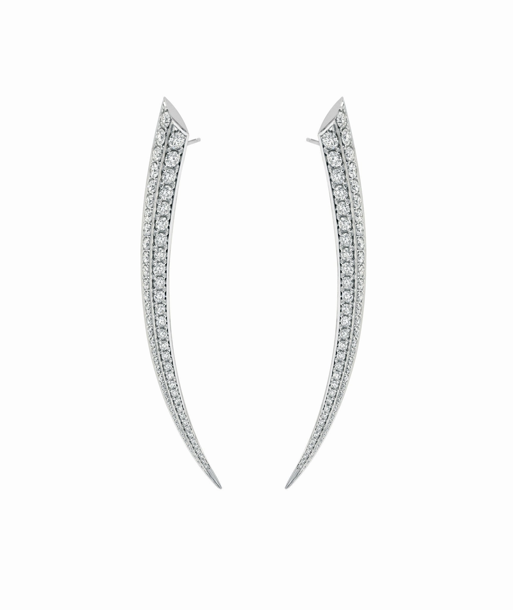 Shaun Leane 18ct White Gold 3.5 Carat Diamond Sabre Earrings