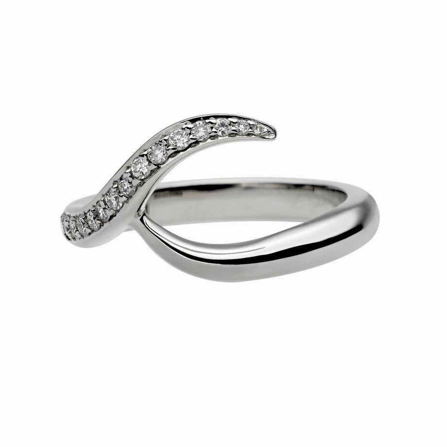 Shaun Leane 18ct White Gold Inward Interlocking Ring Set