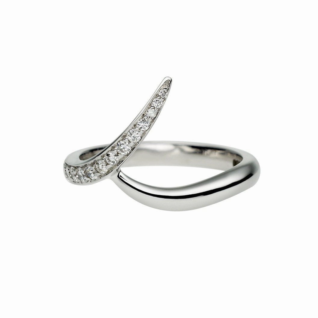 Shaun Leane 18ct White Gold Outward Interlocking Ring Set