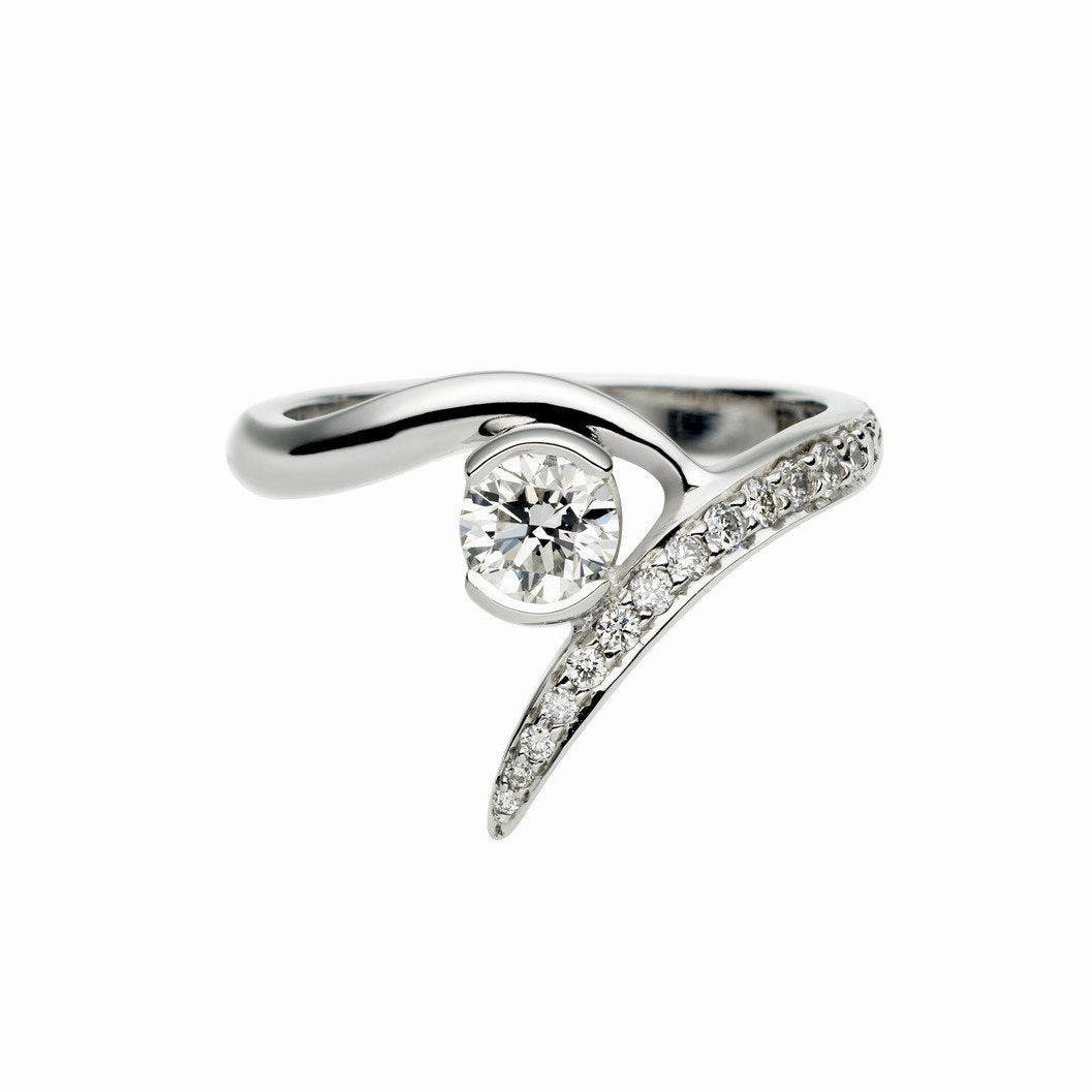Shaun Leane 18ct White Gold Outward Interlocking Ring Set