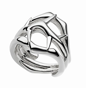 Shaun Leane Blackthorn Sterling Silver Triple Ring