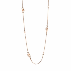 Shaun Leane Cherry Blossom 18ct Rose Gold Plated Sterling Silver Diamond Necklace D