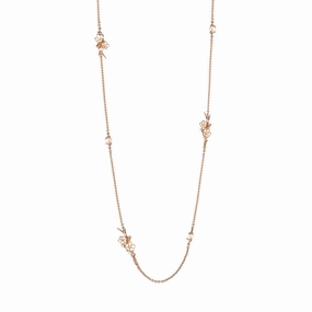 Shaun Leane Cherry Blossom 18ct Rose Gold Plated Sterling Silver Diamond Necklace D