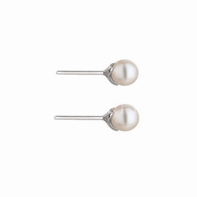 Shaun Leane Cherry Blossom Sterling Silver Pearl Stud Earrings