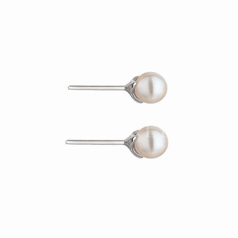 Shaun Leane Cherry Blossom Sterling Silver Pearl Stud Earrings