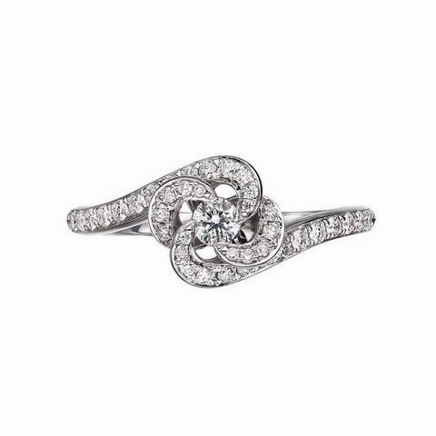 Shaun Leane Entwined 18ct White Gold 0.34ct Diamond Petal Engagement Ring