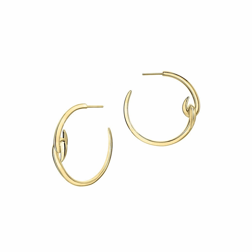Shaun Leane Hook 18ct Yellow Gold Plated Sterling Silver Hoop Earrings