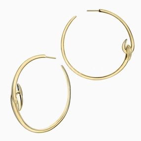 Shaun Leane Hook 18ct Yellow Gold Plated Sterling Silver Large Hoop Earrings