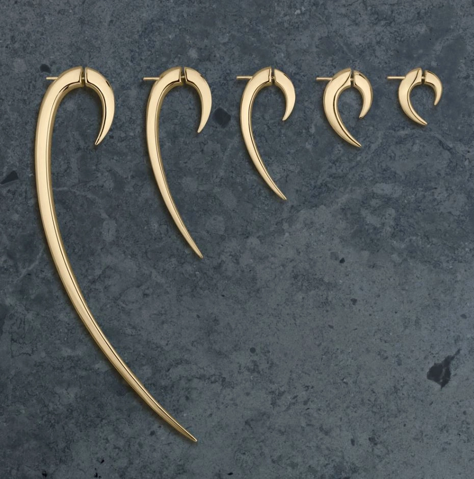 Shaun Leane Hook Single 18ct Yellow Gold Plated Sterling Silver Size 1 Earring