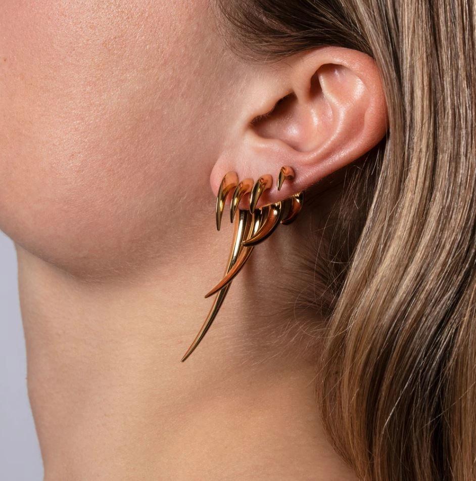 Shaun Leane Hook Single 18ct Yellow Gold Plated Sterling Silver Size 1 Earring