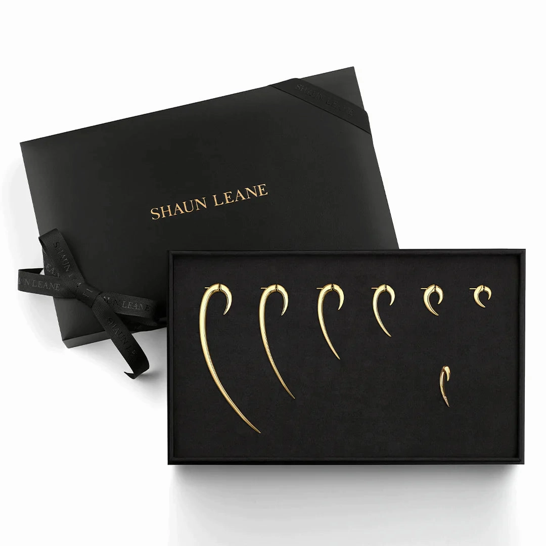 Shaun Leane Iconic Hook 18ct Yellow Gold Plated Sterling Silver Earring Box Set